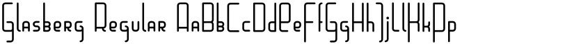 Glasberg font download