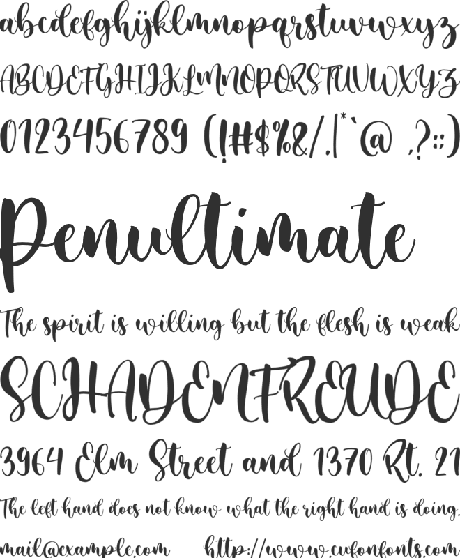 desmonthe free font preview