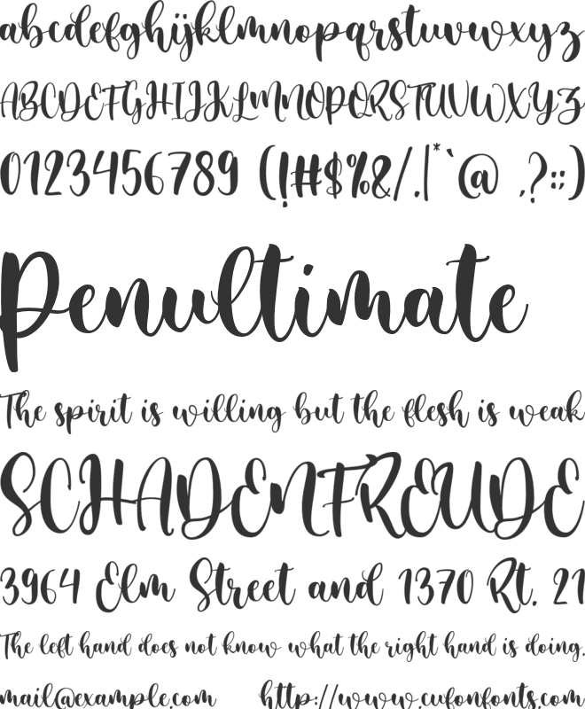 desmonthe free font preview