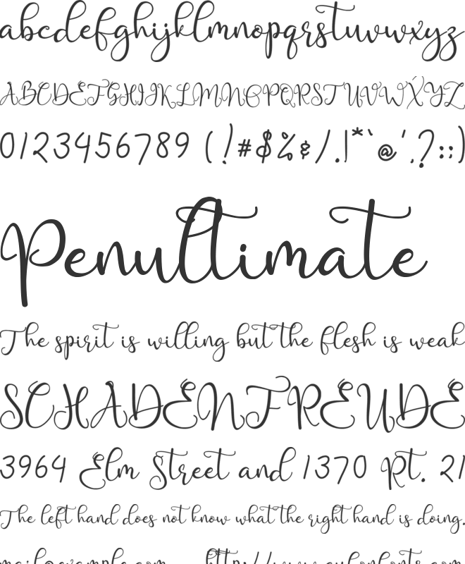 Vallesca font preview