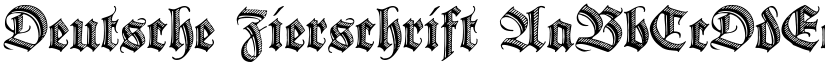 Deutsche Zierschrift font