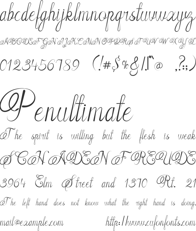 Arully font preview