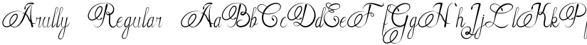 Arully Regular font