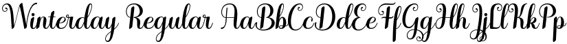 Winterday Regular font