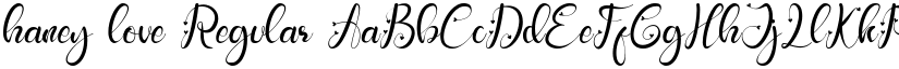 haney love Regular font