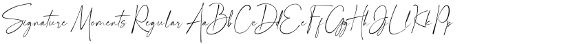 Signature Moments Regular font