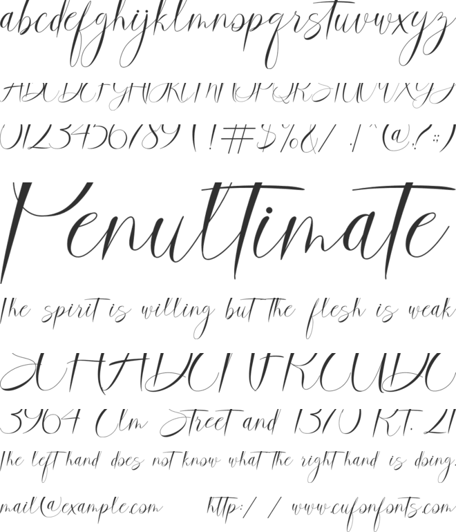 marry merry font preview