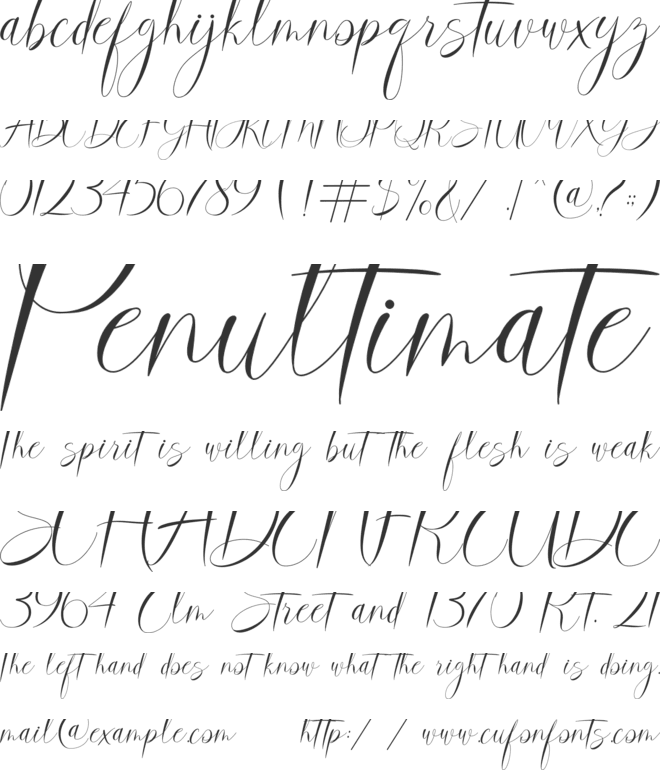 marry merry font preview