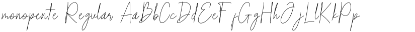 monopente font download
