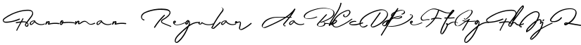 Hanoman Regular font
