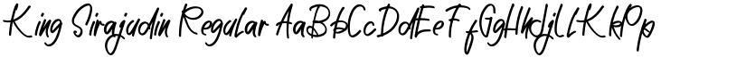 King Sirajudin font download