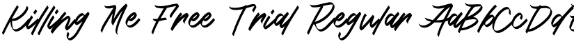 Killing Me Free Trial Regular font