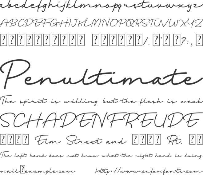 Port Fairy font preview