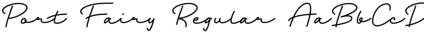 Port Fairy Regular font
