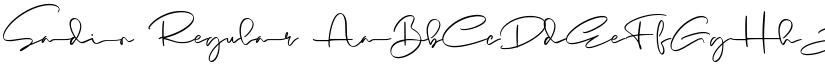 Sadio Regular font