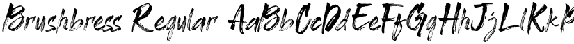 Brushbress Regular font