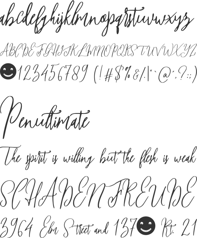 Beconfident font preview