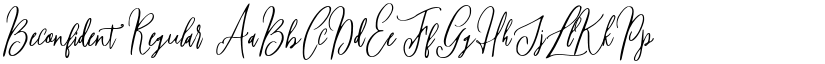 Beconfident Regular font