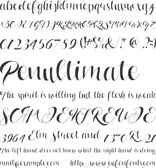 Lasmini Yahut font preview