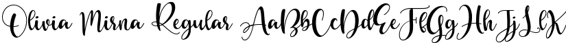 Olivia Mirna Regular font