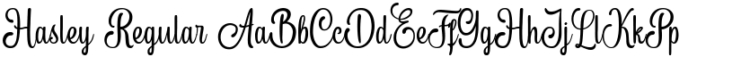 Hasley Regular font