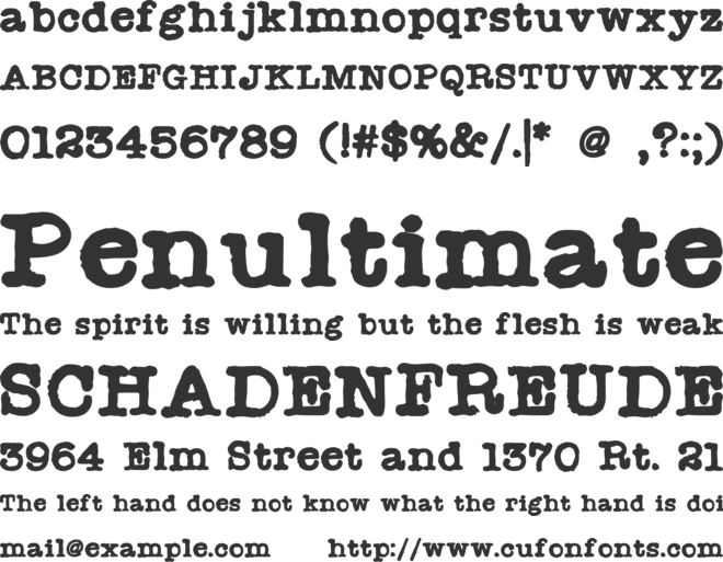 Radio Newsman font preview