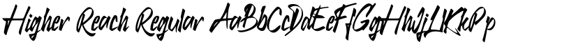 Higher Reach Regular font
