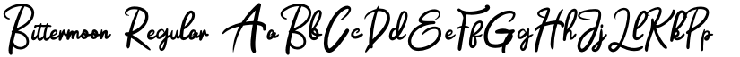 Bittermoon Regular font