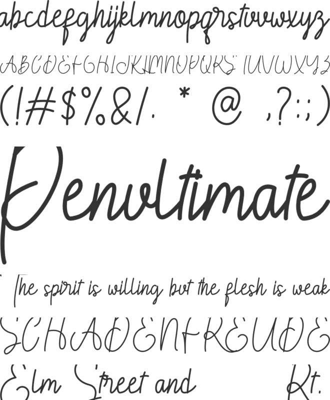 Romarans font preview