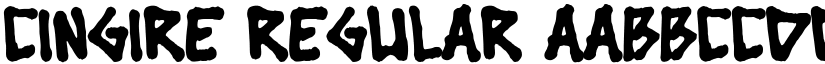 Cingire Regular font