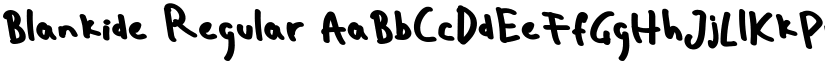Blankide font download