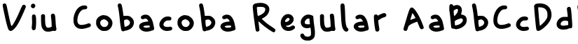 Viu Cobacoba Regular font