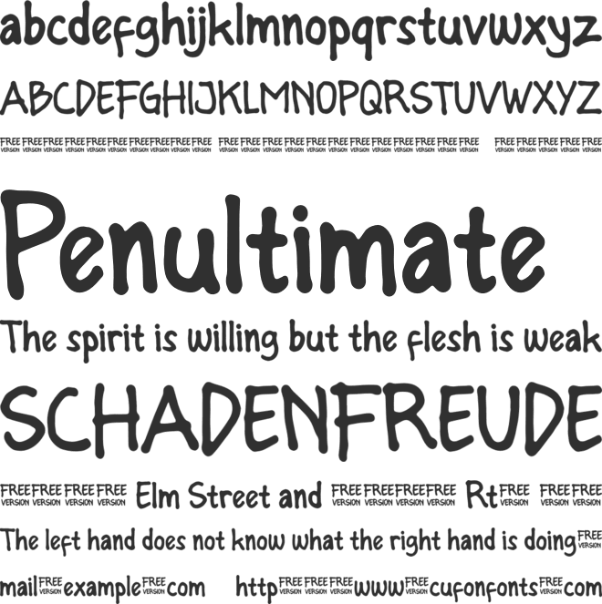 Happy Personal Use font preview