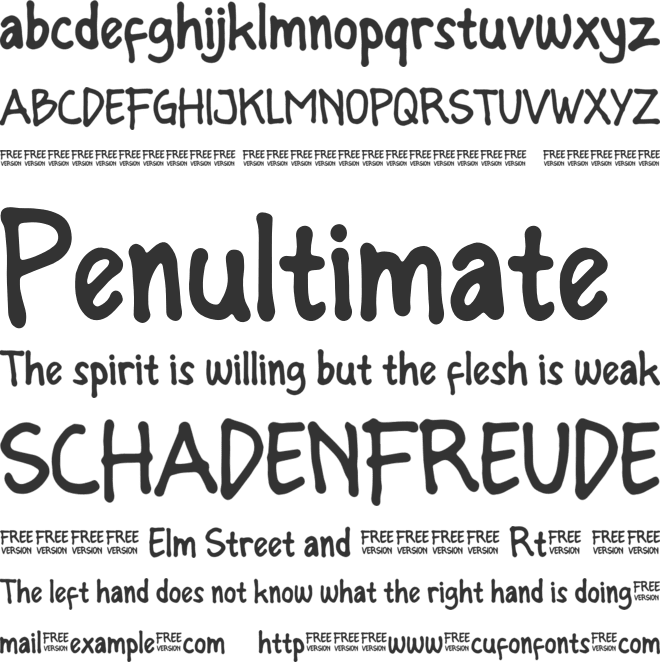 Happy Personal Use font preview