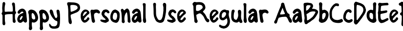 Happy Personal Use Regular font