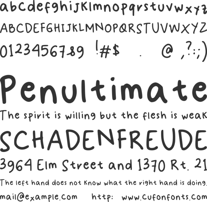 Odeng font preview