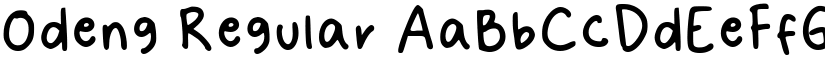 Odeng Regular font