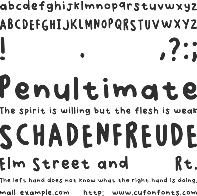 Shaabyla font preview