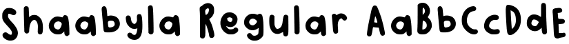 Shaabyla Regular font