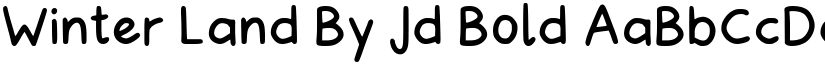 Winter Land By Jd Bold font