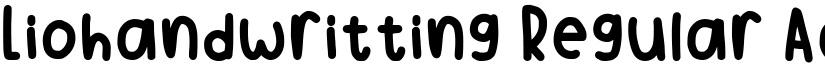 Liohandwritting Regular font