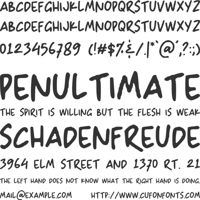 Malihah Sans font preview