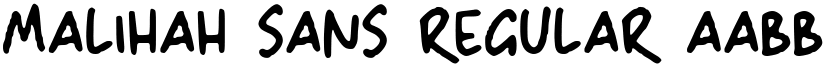 Malihah Sans Regular font