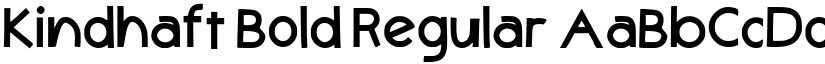 Kindhaft Bold Regular font