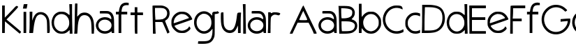 Kindhaft Regular font