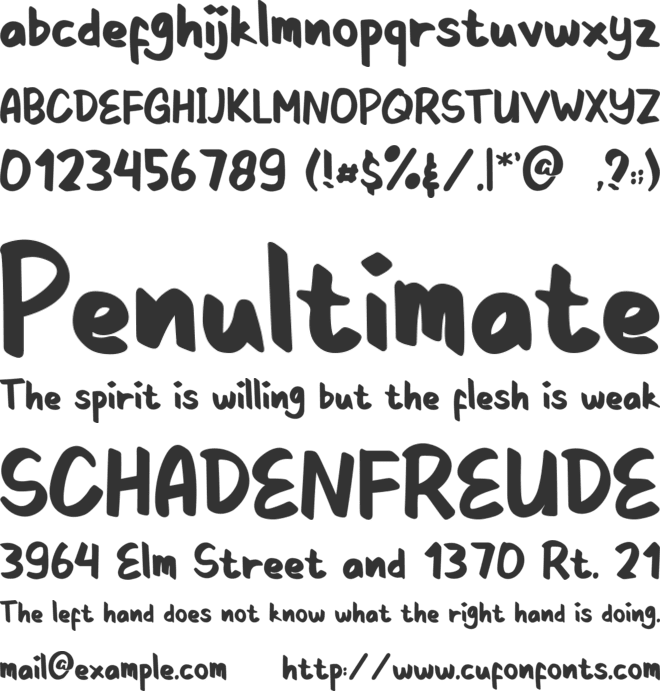 Kacang Goreng font preview