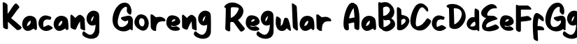 Kacang Goreng Regular font
