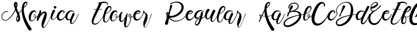 Monica Flower Regular font