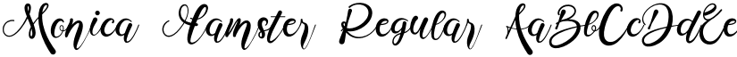Monica Hamster Regular font