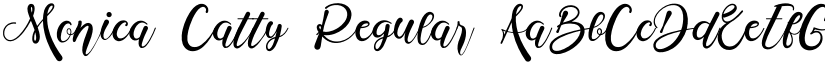 Monica Catty Regular font